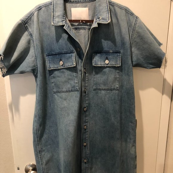 NWT Citizens of Humanity Alexi Denim Shirt Dress - Size Medium - Picture 2 of 5